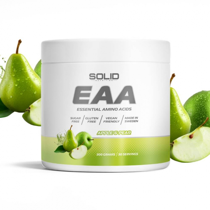 SOLID Nutrition EAA, 300 g (Apple/Pear) i gruppen Kosttillskott & Livsmedel / Aminosyror / EAA hos Tillskottsbolaget (SOLIDEAA-11)