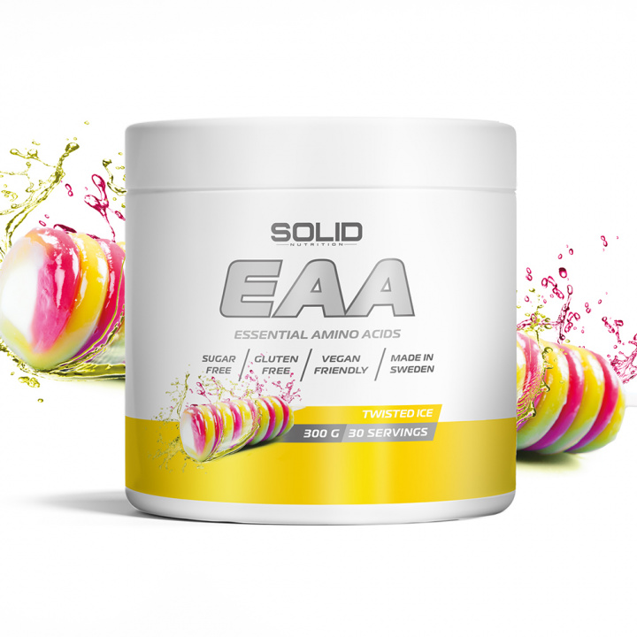 SOLID Nutrition EAA, 300 g (Twisted Ice) i gruppen Kosttillskott & Livsmedel / Aminosyror / EAA hos Tillskottsbolaget (SOLIDEAA-2)