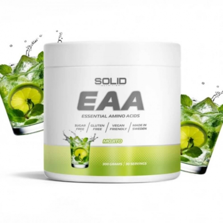 SOLID Nutrition EAA, 300 g i gruppen Kosttillskott & Livsmedel / Aminosyror / EAA hos Tillskottsbolaget (SOLIDEAA)