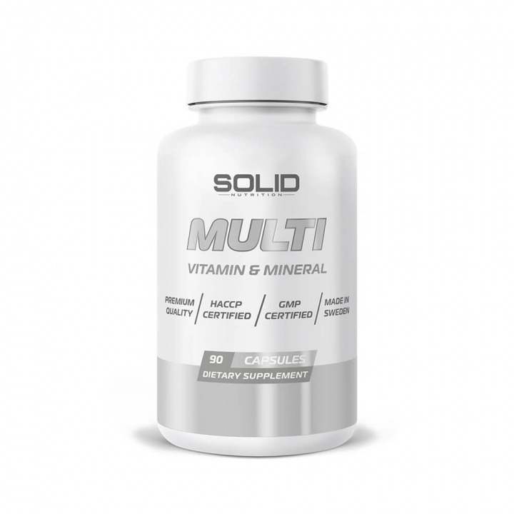 SOLID Nutrition MULTI, 90 tabs i gruppen Kosttillskott & Livsmedel / Vitaminer / Multivitamin hos Tillskottsbolaget (SOLIDMULTI)