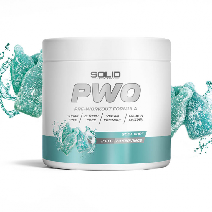 SOLID Nutrition PWO, 230 g i gruppen Kosttillskott & Livsmedel / Prestationshöjare / Pre-Workout / PWO hos Tillskottsbolaget (SOLIDPWO)