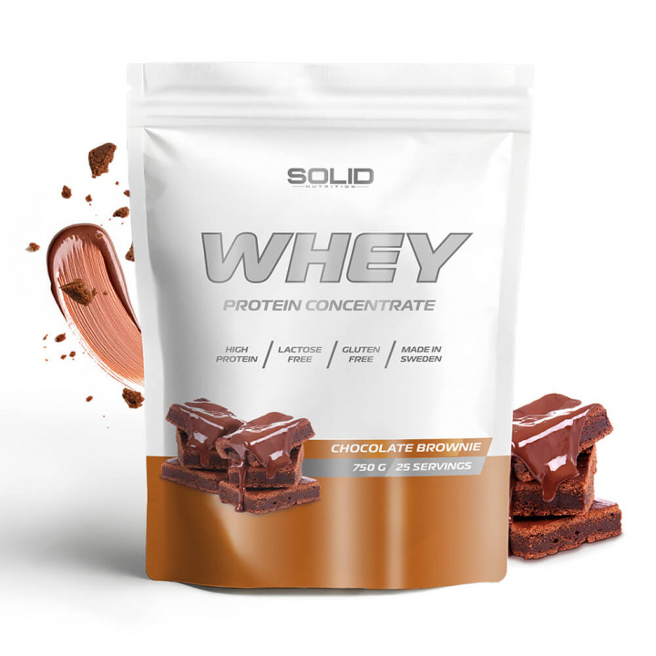 SOLID Nutrition Whey, 750 g i gruppen Kosttillskott & Livsmedel / Proteinpulver / Vassleprotein / Whey protein hos Tillskottsbolaget (SOLIDWHEY)