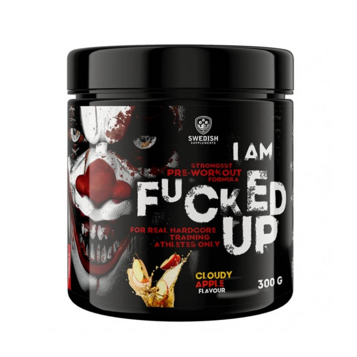 Swedish Supplements Fucked Up Joker Edition, 300 g (Cloudy Apple) i gruppen Kosttillskott & Livsmedel / Prestationshöjare / Pre-Workout / PWO hos Tillskottsbolaget (SS032-3)
