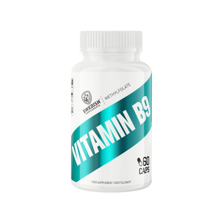 Swedish Supplements Vitamin B9, 60 caps i gruppen Kosttillskott & Livsmedel / Vitaminer / B-vitamin hos Tillskottsbolaget (SS49581)