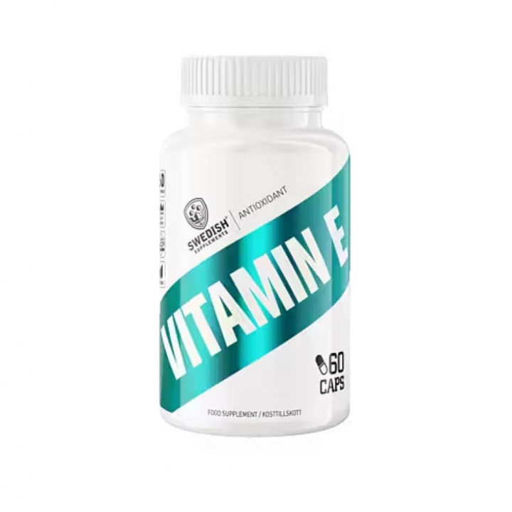 Swedish Supplements Vitamin E, 60 caps i gruppen Kosttillskott & Livsmedel / Vitaminer / E-vitamin hos Tillskottsbolaget (SS668893)