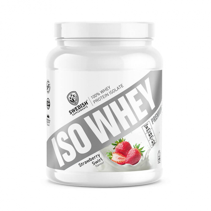 Swedish Supplements ISO Whey, 700 g (Strawberry Swirl) i gruppen Kosttillskott & Livsmedel / Proteinpulver / Isolatprotein hos Tillskottsbolaget (SS785643-1)
