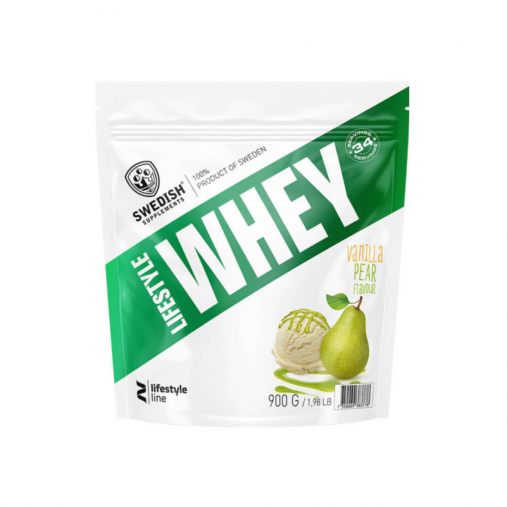 Swedish Supplements Lifestyle Whey, 900 g (Vanilla Pear) i gruppen Kosttillskott & Livsmedel / Proteinpulver / Vassleprotein / Whey protein hos Tillskottsbolaget (SS85934-1)