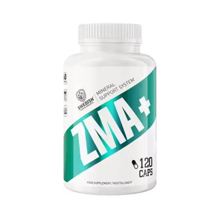 Swedish Supplements ZMA+, 120 caps i gruppen Kosttillskott & Livsmedel / Hälsokost / Sömn hos Tillskottsbolaget (SS87221)