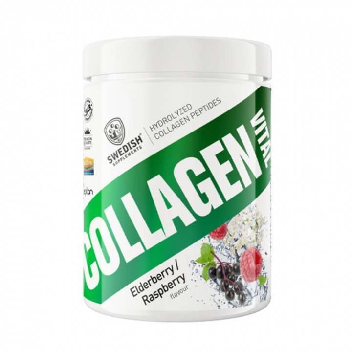 Swedish Supplements Collagen Vital, 400 g (Elderberry / Raspberry) i gruppen Kosttillskott & Livsmedel / Ledhälsa / Kollagen hos Tillskottsbolaget (SS9769-2)