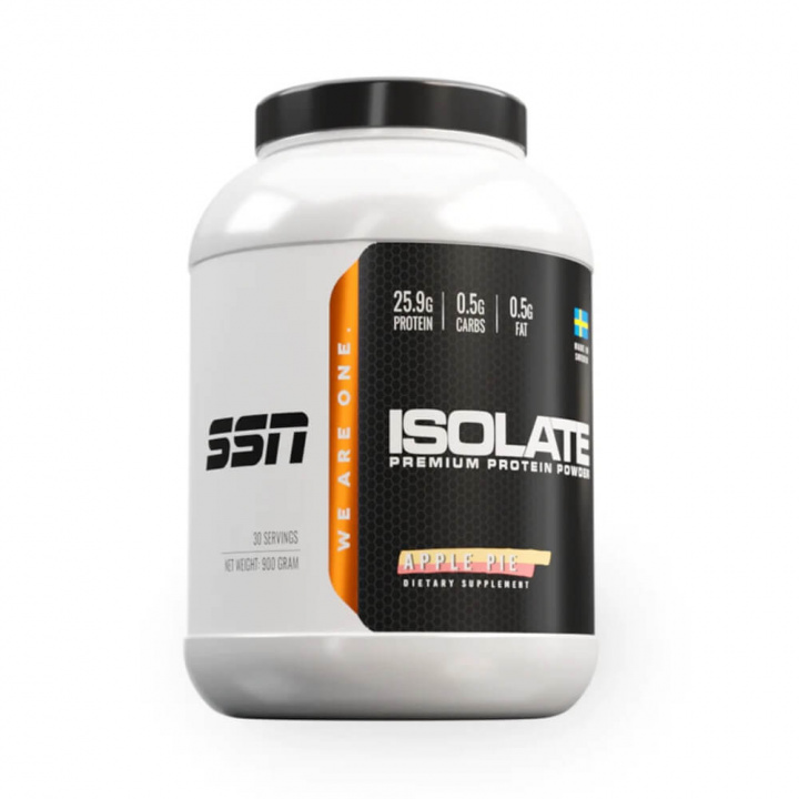 SSN Isolate Protein, 900 g (Apple Pie) i gruppen Kosttillskott & Livsmedel / Proteinpulver / Isolatprotein hos Tillskottsbolaget (SSN8522-4)