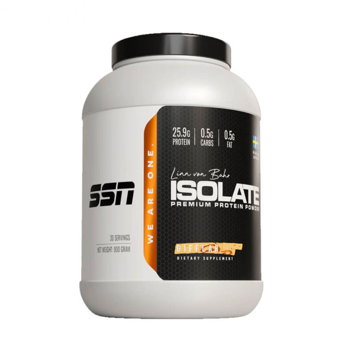 SSN Isolate Protein, 900 g (Gifflar) i gruppen Kosttillskott & Livsmedel / Proteinpulver / Isolatprotein hos Tillskottsbolaget (SSN8522-9)