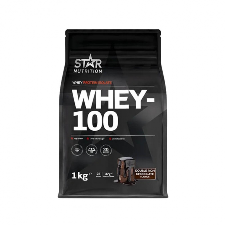 Star Nutrition Whey-100, 1 kg i gruppen Kosttillskott & Livsmedel / Proteinpulver / Isolatprotein hos Tillskottsbolaget (STAR002)