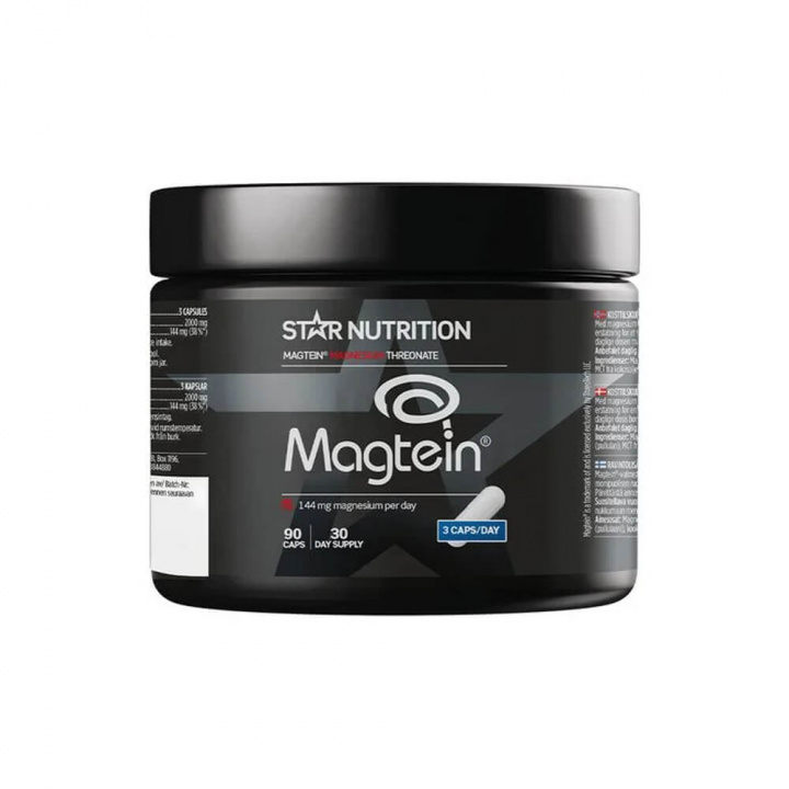 Star Nutrition Magtein, 90 caps i gruppen Kosttillskott & Livsmedel / Mineraler / Magnesium hos Tillskottsbolaget (STAR6846)