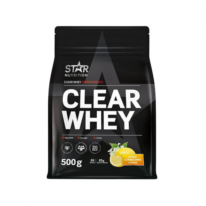Star Nutrition Clear Whey, 500 g i gruppen Kosttillskott & Livsmedel / Proteinpulver / Clear Whey hos Tillskottsbolaget (STAR7666)