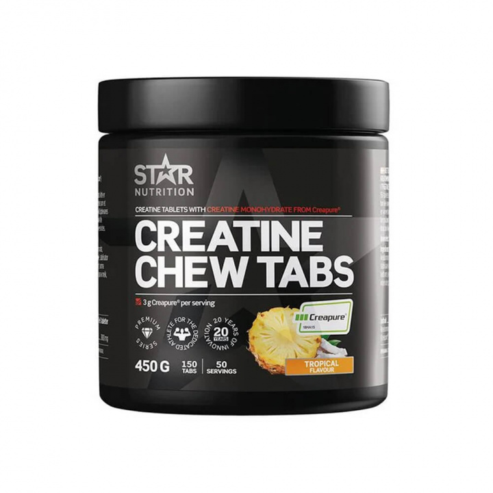 Star Nutrition Creatine Chew Tabs, 150 tabs i gruppen Kosttillskott & Livsmedel / Kreatin / Kreatinmonohydrat hos Tillskottsbolaget (STAR76845)