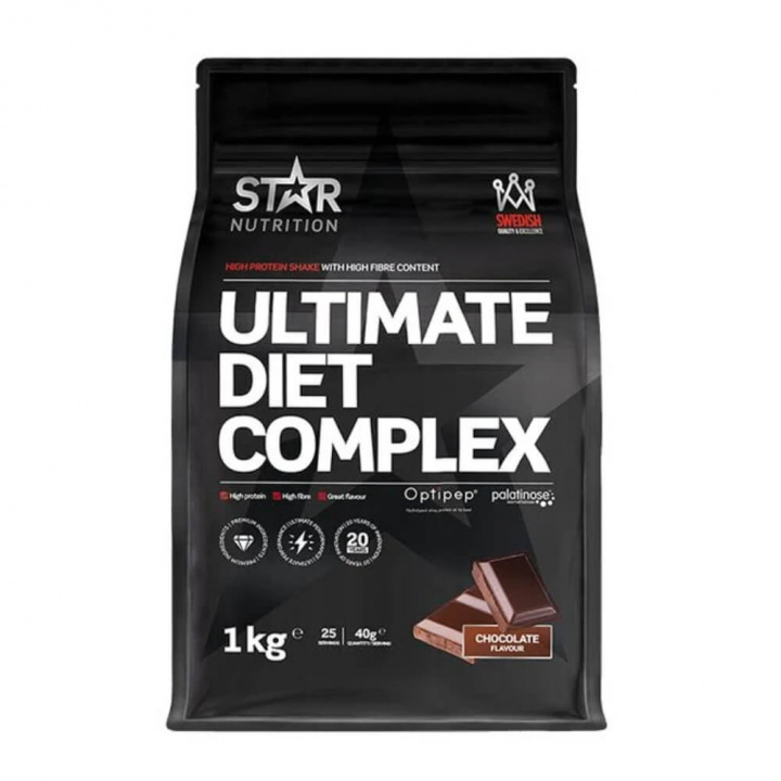 Star Nutrition Ultimate Diet Complex, 1 kg (Chocolate) i gruppen Shoppa efter Tema / Svenskt kosttillskott hos Tillskottsbolaget (STAR7854-1)