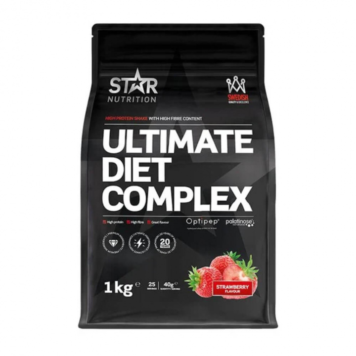 Star Nutrition Ultimate Diet Complex, 1 kg (Strawberry) i gruppen Shoppa efter Tema / Svenskt kosttillskott hos Tillskottsbolaget (STAR7854-2)