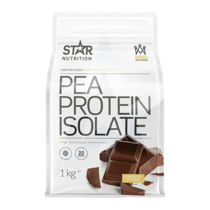 Star Nutrition Pea Protein Isolate, 1 kg (Chocolate) i gruppen Kosttillskott & Livsmedel / Proteinpulver / Isolatprotein hos Tillskottsbolaget (STAR843-2)