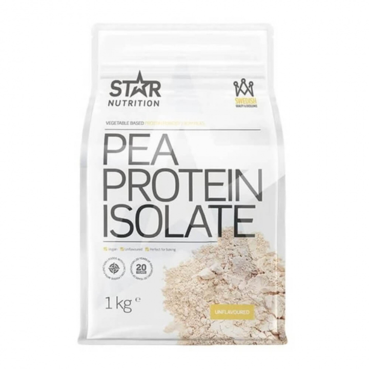 Star Nutrition Pea Protein Isolate, 1 kg (Unflavoured) i gruppen Kosttillskott & Livsmedel / Proteinpulver / Isolatprotein hos Tillskottsbolaget (STAR843-3)