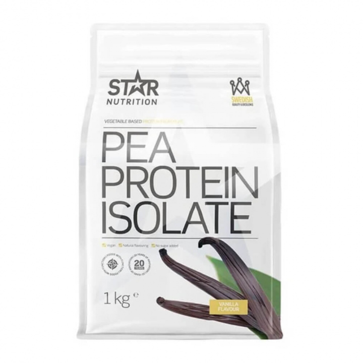 Star Nutrition Pea Protein Isolate, 1 kg (Vanilla) i gruppen Kosttillskott & Livsmedel / Proteinpulver / Isolatprotein hos Tillskottsbolaget (STAR843-6)