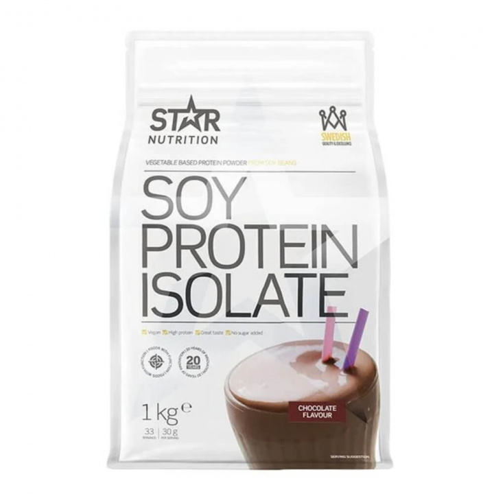 Star Nutrition Soy Protein Isolate, 1 kg (Chocolate) i gruppen Kosttillskott & Livsmedel / Proteinpulver / Isolatprotein hos Tillskottsbolaget (STAR9532-2)