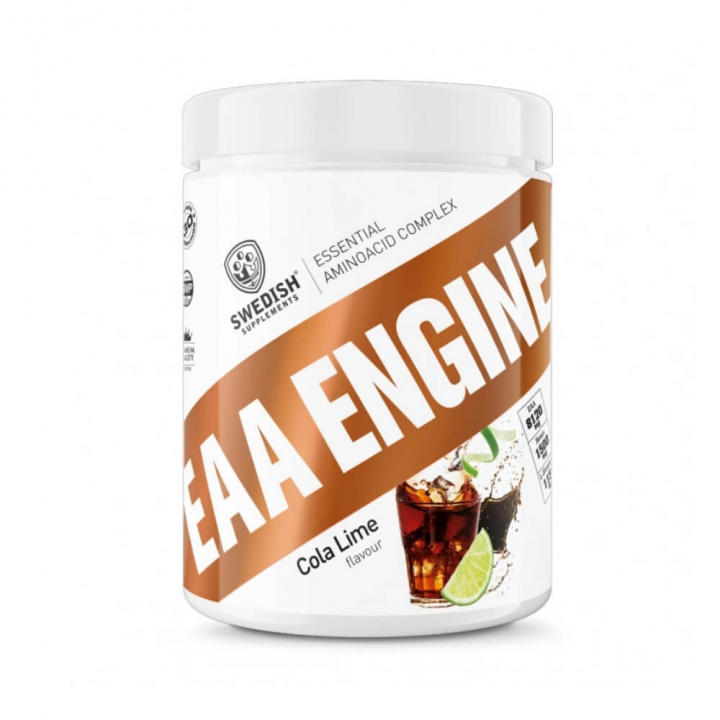 Swedish Supplements EAA Engine, 450 g (Cola Lime) i gruppen Kosttillskott & Livsmedel / Aminosyror / EAA hos Tillskottsbolaget (SWEDISH843-1)