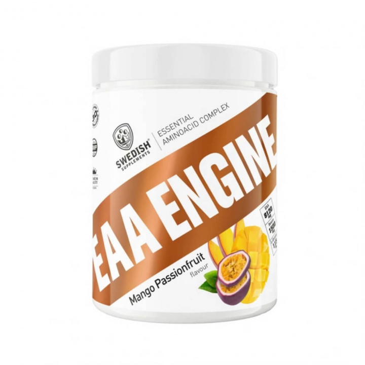 Swedish Supplements EAA Engine, 450 g (Mango Passionfruit) i gruppen Kosttillskott & Livsmedel / Aminosyror / EAA hos Tillskottsbolaget (SWEDISH843-2)