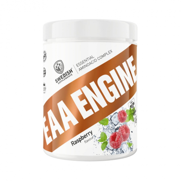 Swedish Supplements EAA Engine, 450 g (Raspberry) i gruppen Kosttillskott & Livsmedel / Aminosyror / EAA hos Tillskottsbolaget (SWEDISH843-6)