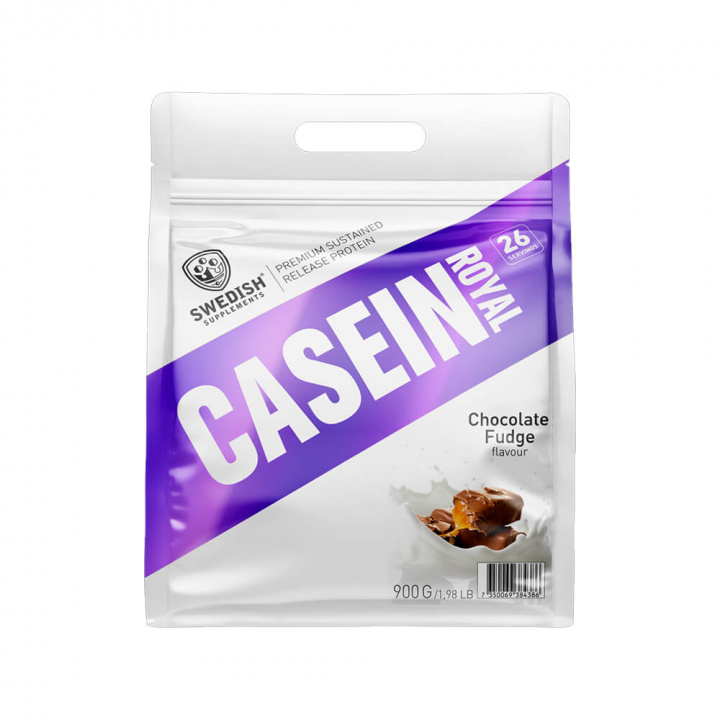 Swedish Supplements Casein Royal, 900g (Chocolate Fudge) i gruppen Kosttillskott & Livsmedel / Proteinpulver / Kaseinprotein hos Tillskottsbolaget (SWEDISH882-3)