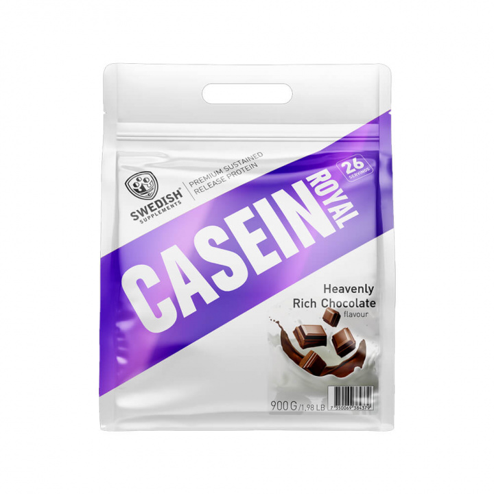 Swedish Supplements Casein Royal, 900g (Heavenly Rich Chocolate) i gruppen Kosttillskott & Livsmedel / Proteinpulver / Kaseinprotein hos Tillskottsbolaget (SWEDISH882TBCCO)