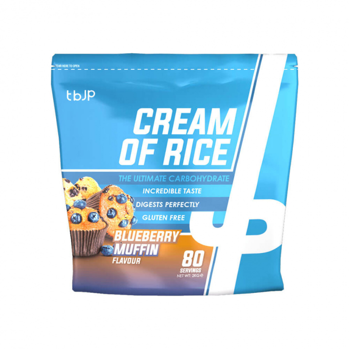 Trained By JP Cream Of Rice, 2 kg (Blueberry Muffin) i gruppen Kosttillskott & Livsmedel / Livsmedel / Cream of Rice hos Tillskottsbolaget (TBJP685-2)