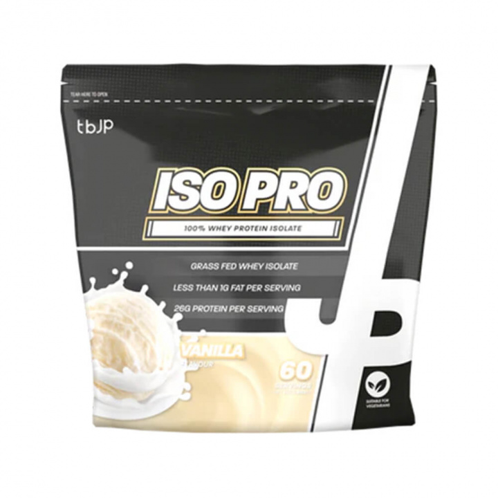 Trained By JP IsoPro, 60 serv. (Vanilla) i gruppen Kosttillskott & Livsmedel / Proteinpulver / Isolatprotein hos Tillskottsbolaget (TBJP8846-3)