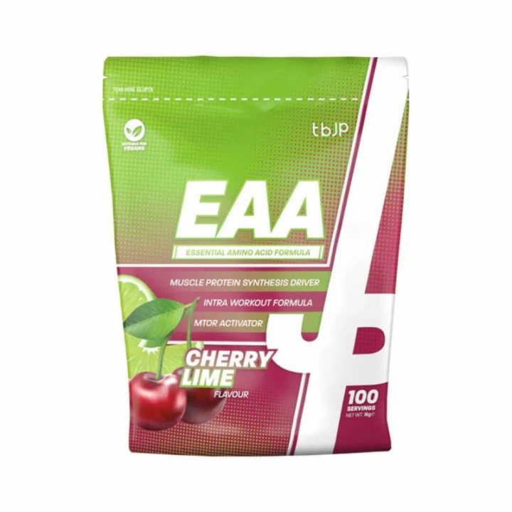 Trained By JP EAA, 100 serv. (Cherry Lime) i gruppen Kosttillskott & Livsmedel / Aminosyror / EAA hos Tillskottsbolaget (TBJP8945-1)