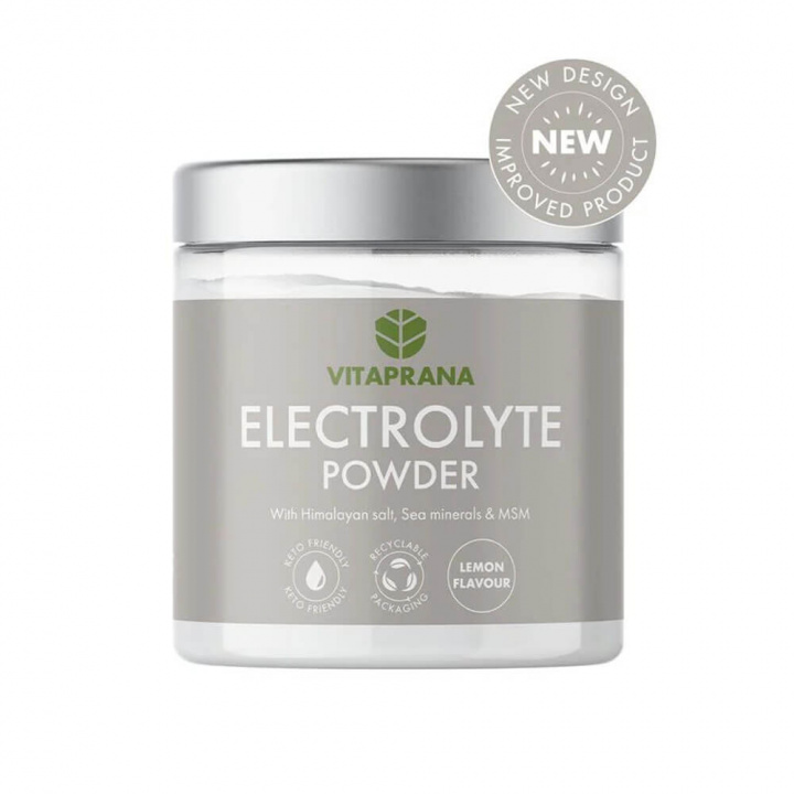 Vitaprana Electrolyte Powder, 375 g (Lemon) i gruppen Kosttillskott & Livsmedel / Mineraler / Elektrolyter hos Tillskottsbolaget (VITAPRANA9032-2)