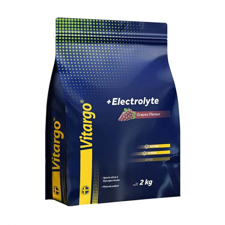 Vitargo Electrolyte, 2 kg (Grape) i gruppen Kosttillskott & Livsmedel / Mineraler / Elektrolyter hos Tillskottsbolaget (VITARGO463-2)